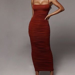 JLUXLABEL Natalia ruched dress Size Medium